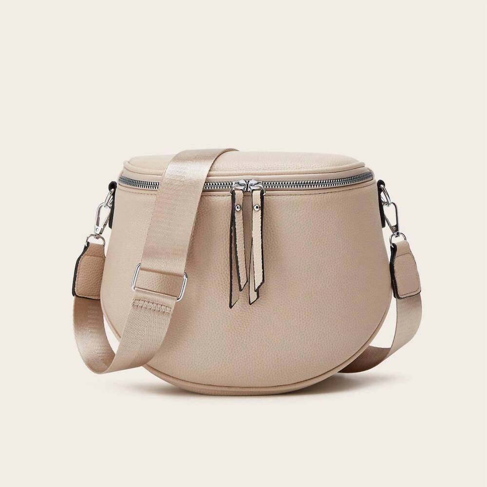 NEW ACCITY women's lychee crossbody bag in apricot